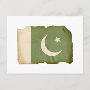 vlag van Pakistan Briefkaart