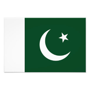 Vlag van Pakistan Foto Afdruk