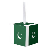 Vlag van Pakistan Kubus Ornament (Achter hoekig)