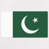 Vlag van Pakistan Labels (Design 1)