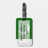 Vlag van Pakistan Personal Easy ID Bagagelabel (Achterkant verticaal)