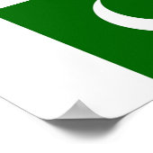 Vlag van Pakistan Poster (Hoek)