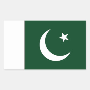 Vlag van Pakistan Rechthoekige Sticker