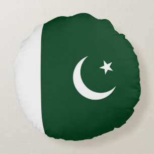 Vlag van Pakistan Rond Kussen