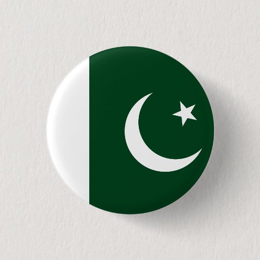 Vlag van Pakistan Ronde Button 3,2 Cm (Voorkant)