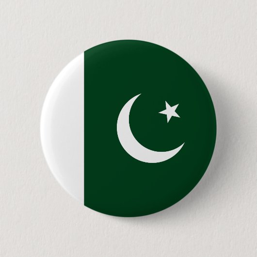 Vlag van Pakistan Ronde Button 5,7 Cm (Voorkant)