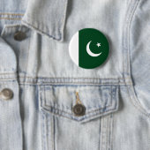 Vlag van Pakistan Ronde Button 5,7 Cm (In situ)