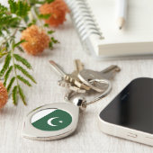 Vlag van Pakistan Sleutelhanger (Zijkant)