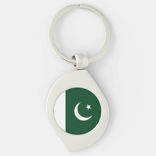 Vlag van Pakistan Sleutelhanger (Voorkant)
