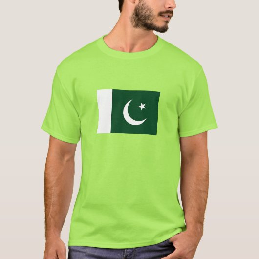 Vlag van Pakistan T-shirt (Voorkant)