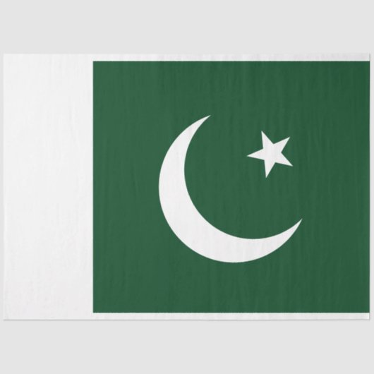 Vlag van Pakistan Tissuepapier (Voorkant)