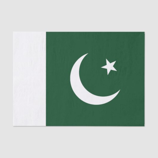 Vlag van Pakistan Tissuepapier (Voorkant)