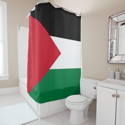 Vlag van Palestina Douchegordijn (In situ)