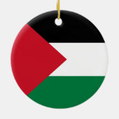 Vlag van Palestina Keramisch Ornament (Achterkant)