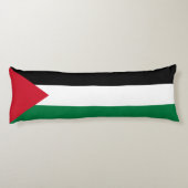 Vlag van Palestina Lichaamskussen (Achterkant)