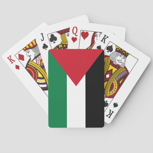 Vlag van Palestina Pokerkaarten (Achterkant)