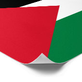 Vlag van Palestina Poster (Hoek)