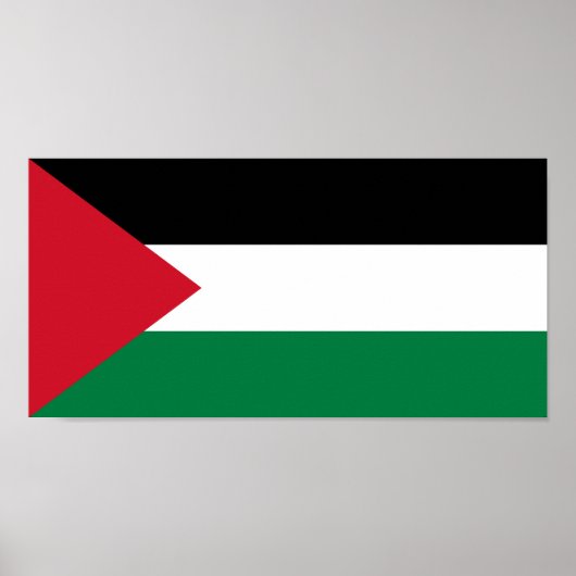 Vlag van Palestina Poster (Voorkant)