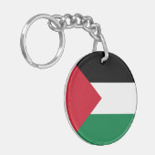 Vlag van Palestina Sleutelhanger (Voorkant Links)