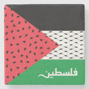 Vlag van Palestina Stenen Onderzetter
