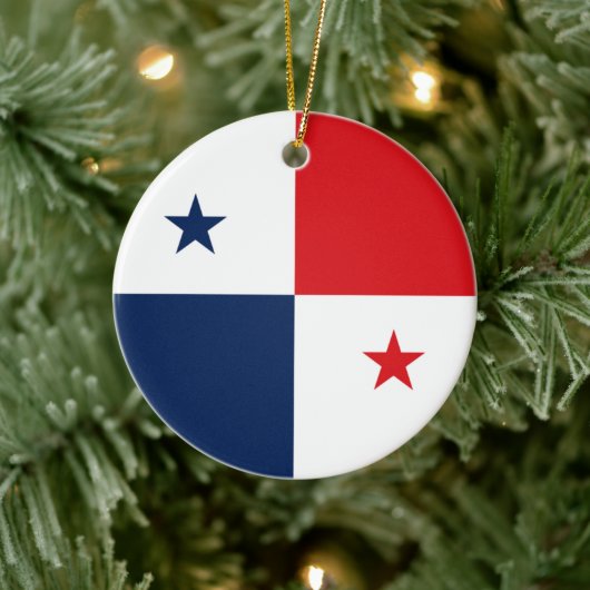 Vlag van Panama Keramisch Ornament (Boom)
