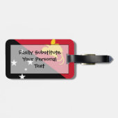 Vlag van Papoea-Nieuw-Guinea - Persoonlijke identi Bagagelabel (Achterkant horizontaal)