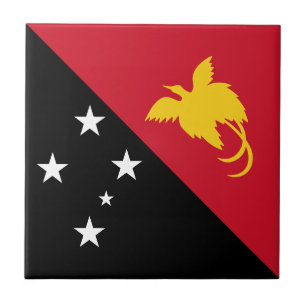 Vlag van Papoea-Nieuw-Guinea Tegeltje