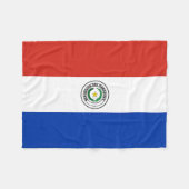 Vlag van Paraguay Fleece Deken (Voorkant (Horizontaal))