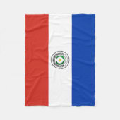 Vlag van Paraguay Fleece Deken (Voorkant)