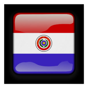 Vlag van Paraguay Perfect Poster