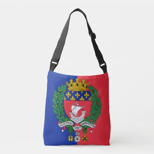 Vlag van Parijs, Frankrijk Crossbody Tas (Voorkant)