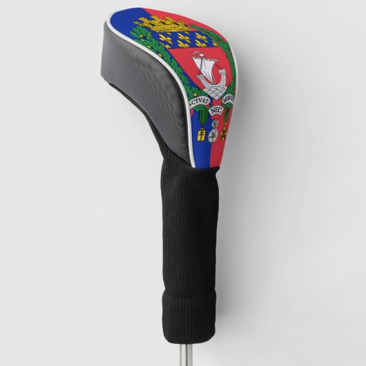Vlag van Parijs, Frankrijk Golfheadcover (Schuin)