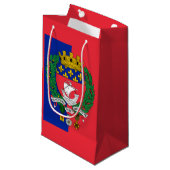 Vlag van Parijs, Frankrijk Small Gift Bag Klein Cadeauzakje (Voorkant Gekanteld)