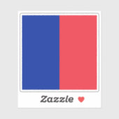 Vlag van Parijs Sticker (Vel)