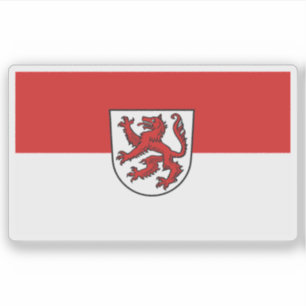 Vlag van Passau, Duitsland Sticker