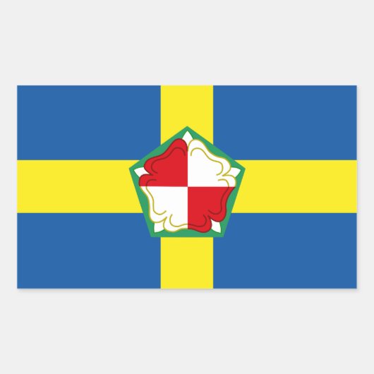 Vlag van Pembrokeshire Rechthoekige Sticker (Voorkant)