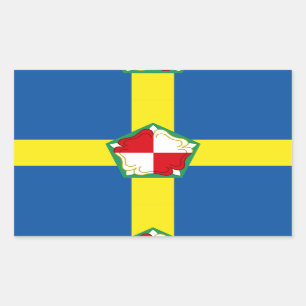 Vlag van Pembrokeshire Rechthoekige Sticker