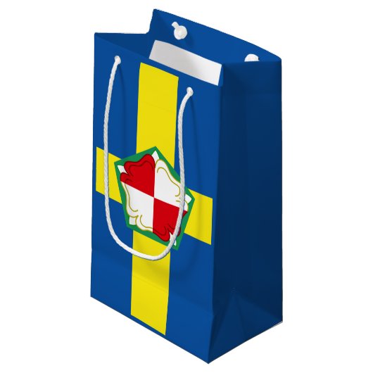 Vlag van Pembrokeshire Small Gift Bag Klein Cadeauzakje (Voorkant Gekanteld)