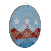 Vlag van Peoria, Arizona Dartbord (Voorkant Links)