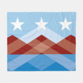 Vlag van Peoria, Arizona Fleece Deken (Voorkant (Horizontaal))