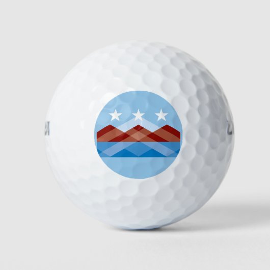 Vlag van Peoria, Arizona Golfballen (Voorkant)