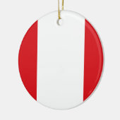 Vlag van Peru Ornament (Links)
