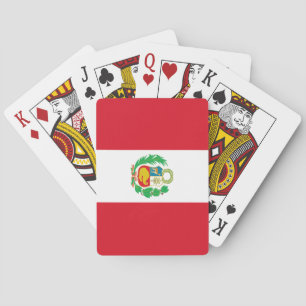 Vlag van Peru Pokerkaarten