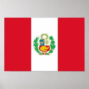 Vlag van Peru Poster