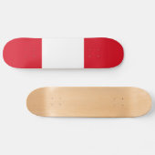 Vlag van Peru Skateboard (Horizontaal)