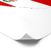 vlag van peru - symbool poster (Hoek)