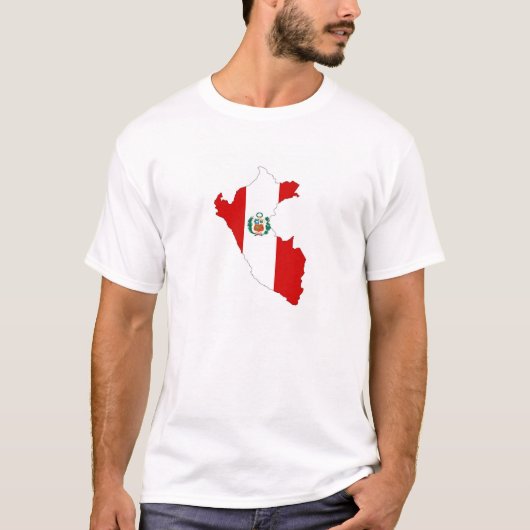 vlag van peru - symbool t-shirt (Voorkant)