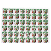 Vlag van Peru Voetbal Large Cadeauzakje (Achterkant)