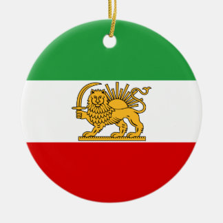 Vlag van Perzië/Iran (1964-1980) Keramisch Ornament