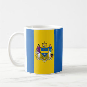 Vlag van Philadelphia, Pennsylvania Coffee Mok